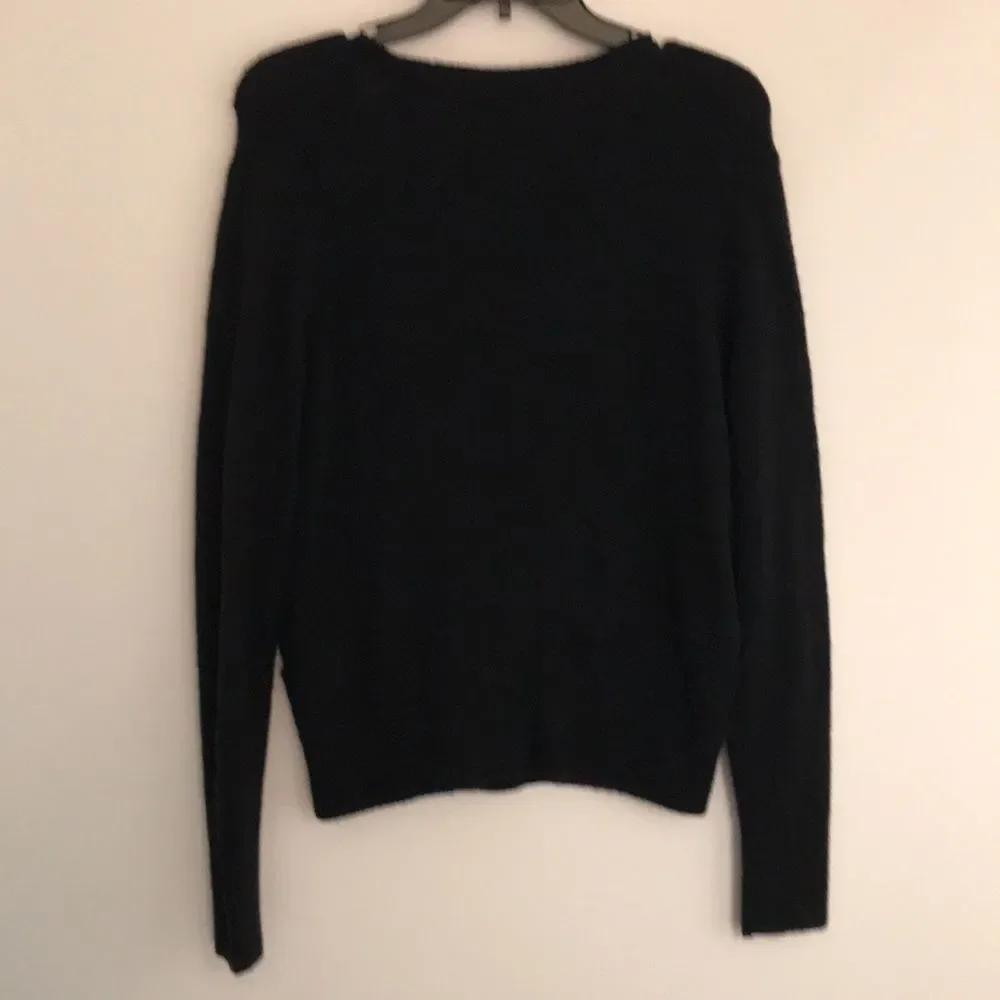 MADEWELL Wrap front pullover sweater w cozy yarn! - Picture 6 of 6
